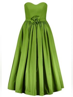 Mac Duggal Strapless Faille Rose Dress